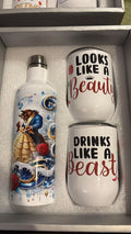 Looks Like a Beauty and Drinks like a Beast Tumbler set