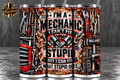 Funny Mechanic 20oz Skinny Tumbler | I’m a Mechanic I Can’t Fix Stupid Cup | Mechanic Gift for Him | Garage Car Guy Gift