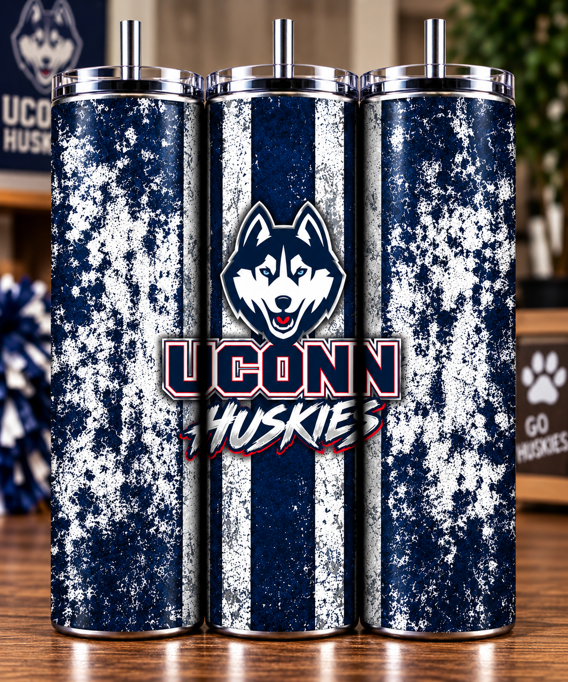 UConn Huskies Inspired Tumbler