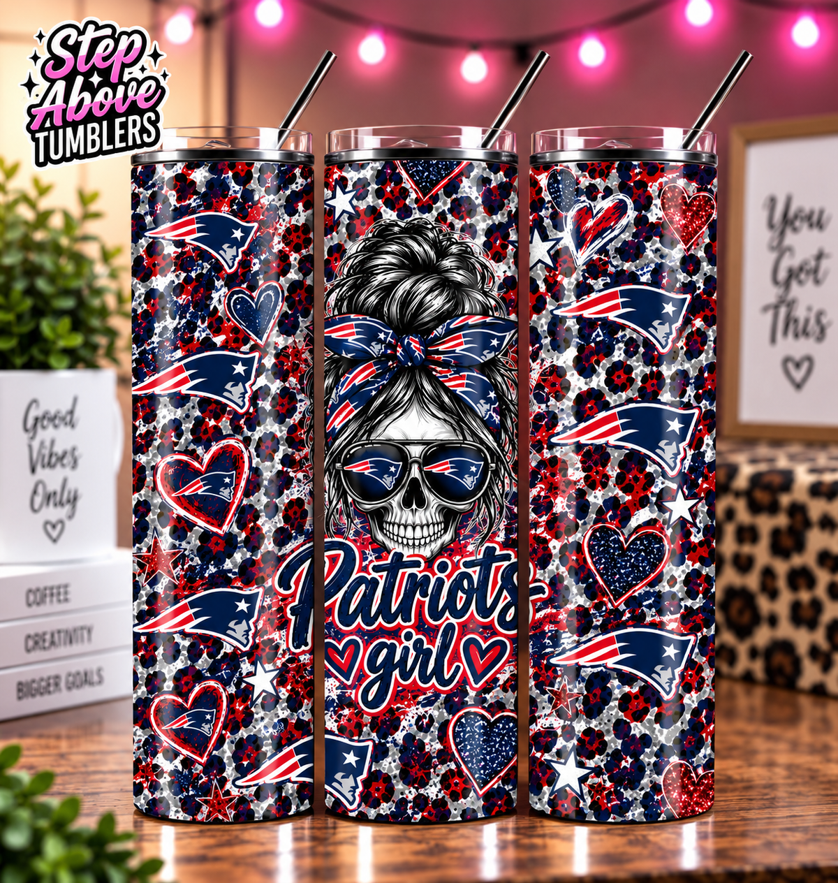 🏈❤️💙 Patriots Girl Tumbler ❤️💙🏈