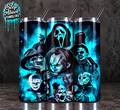 Horror Icons 20oz Skinny Tumbler | Slasher Movie Inspired Cup | Horror Character Tumbler