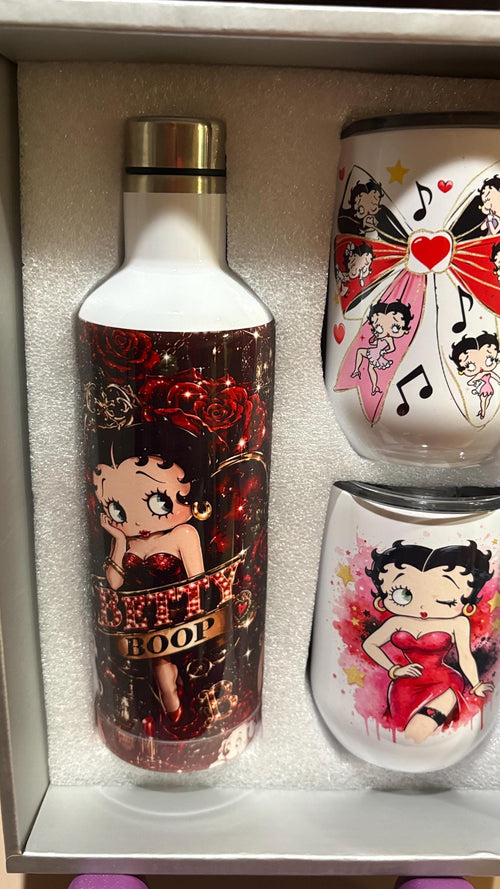 Betty Boop tumbler set