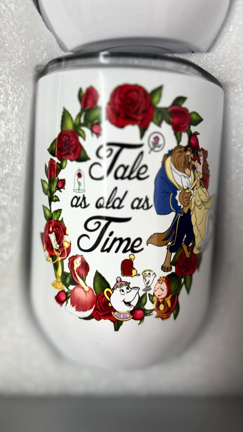 Beauty and the beast tumbler set