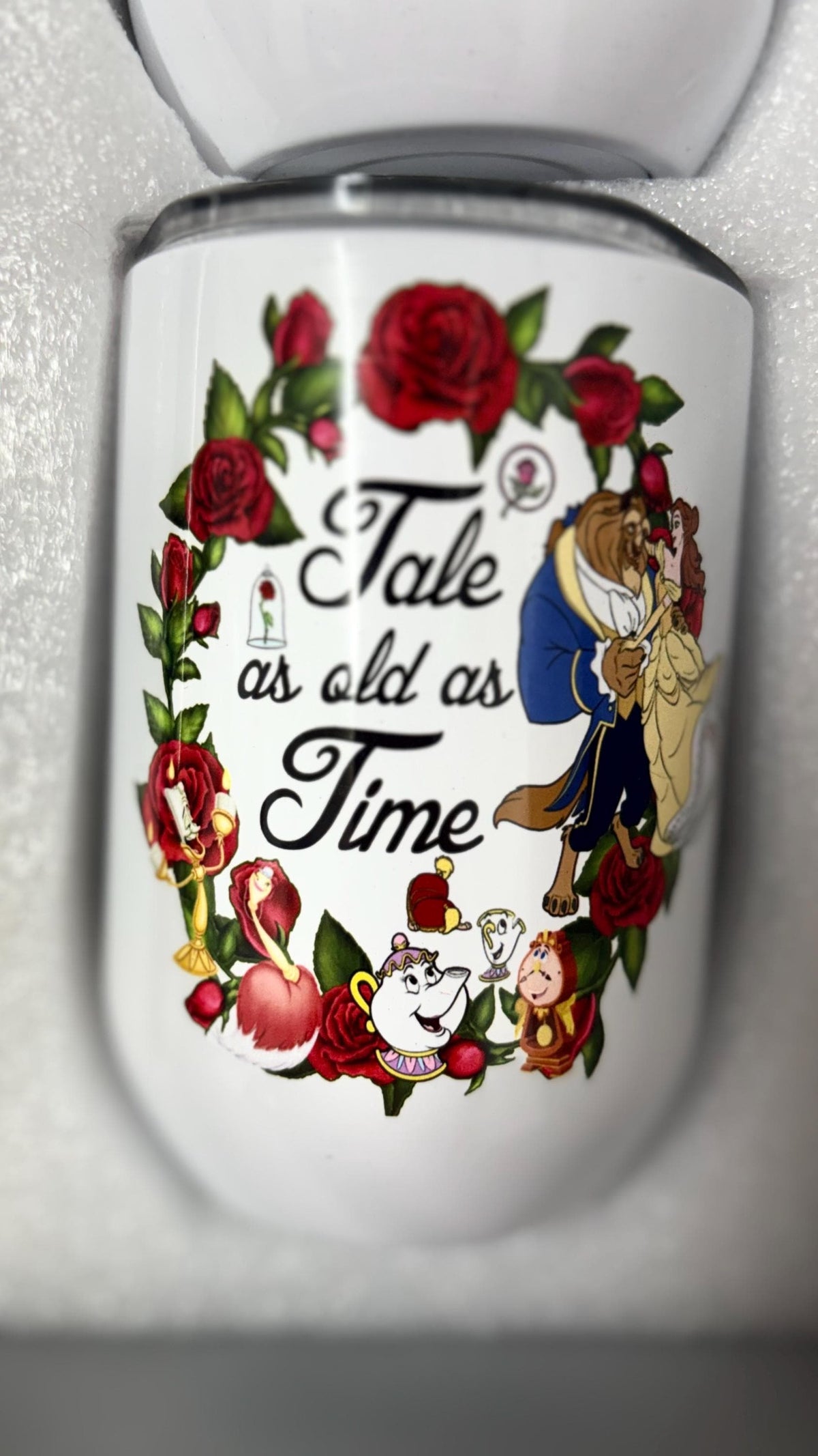 Beauty and the beast tumbler set