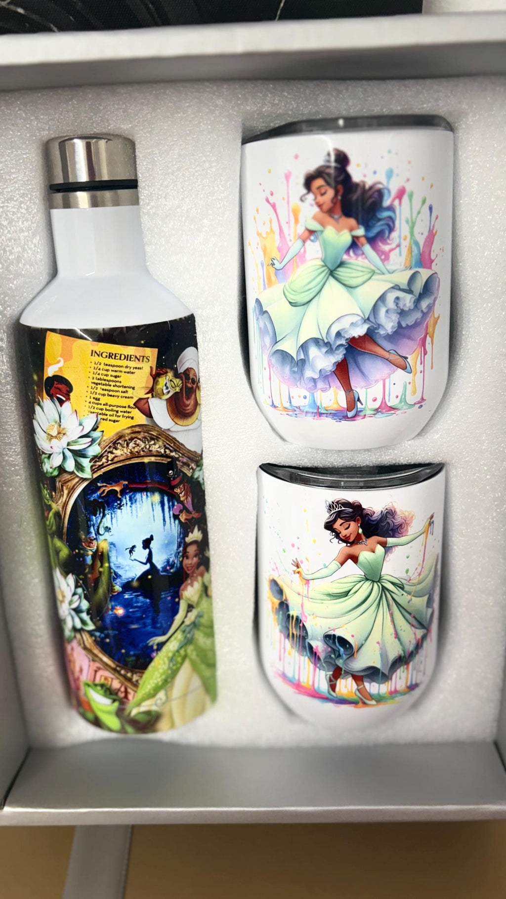 The princess and the frog tumbler set