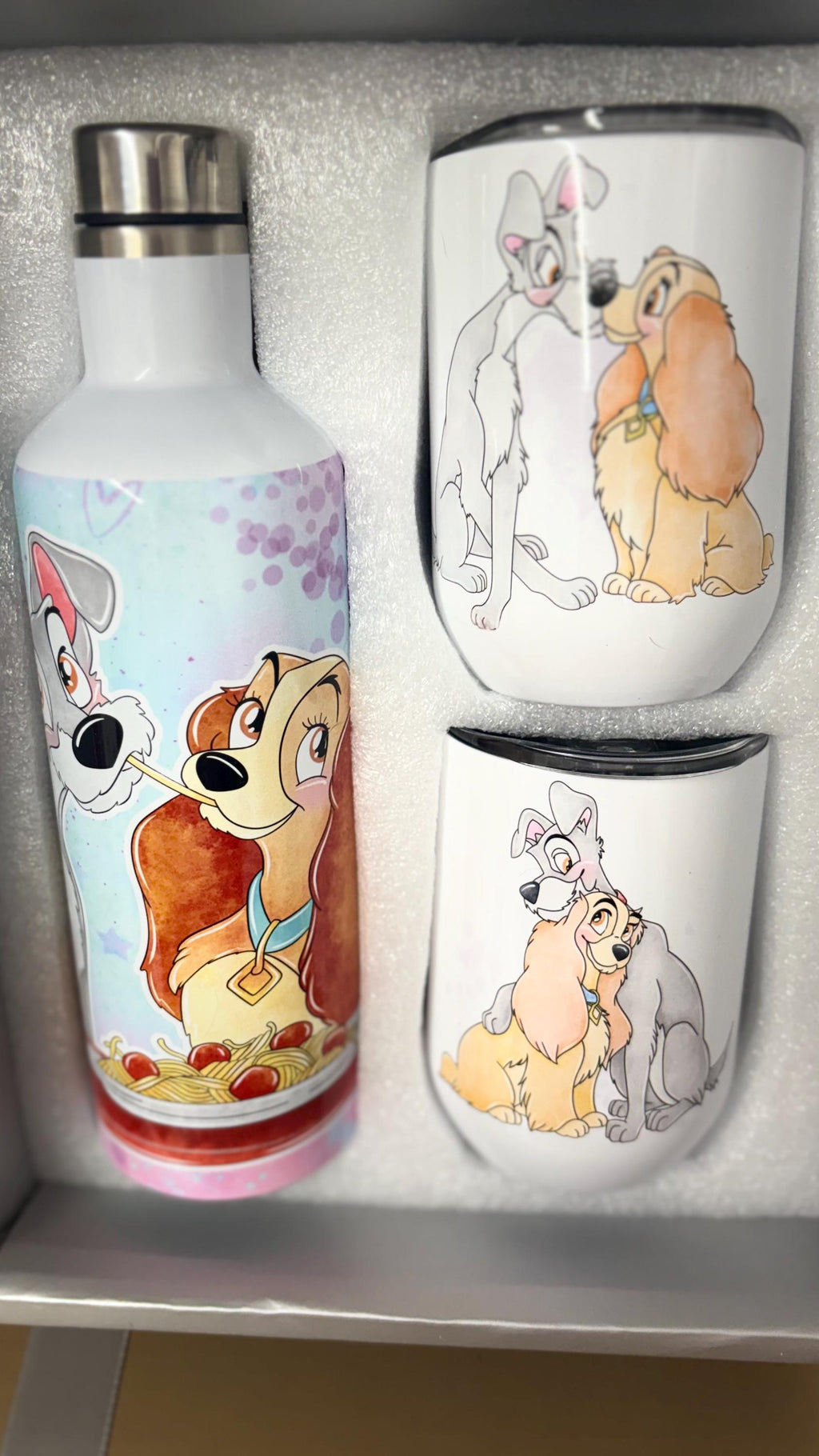 Lady and the Tramp tumbler set