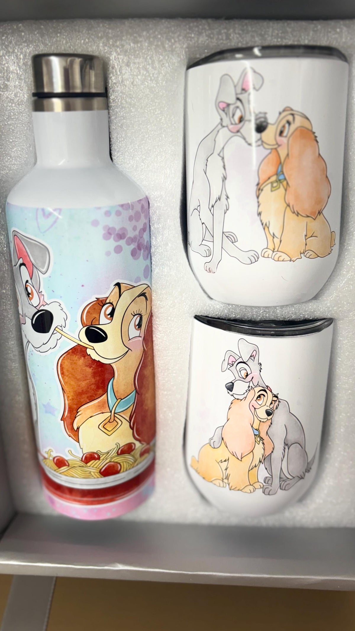 Lady and the Tramp tumbler set