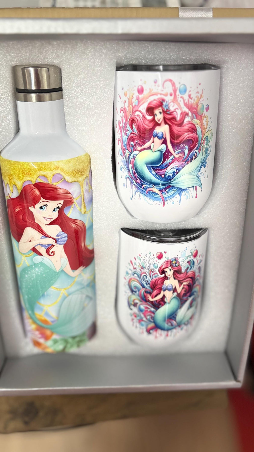 Little mermaid tumbler set