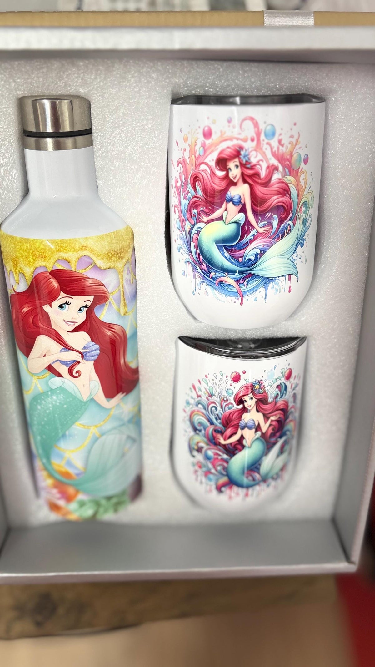 Little mermaid tumbler set