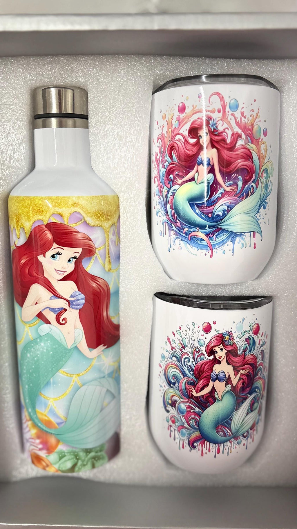 Little mermaid tumbler set