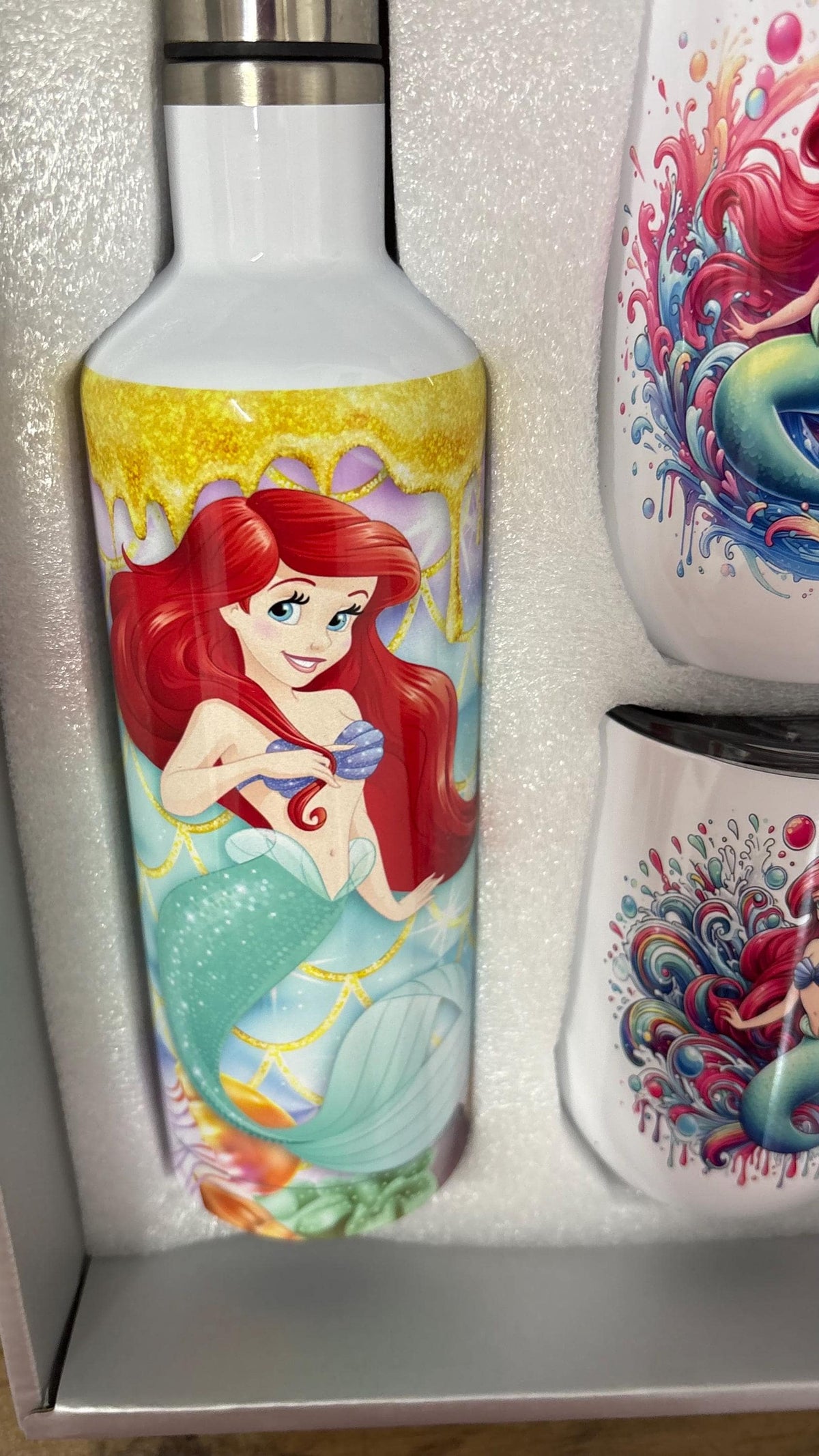 Little mermaid tumbler set