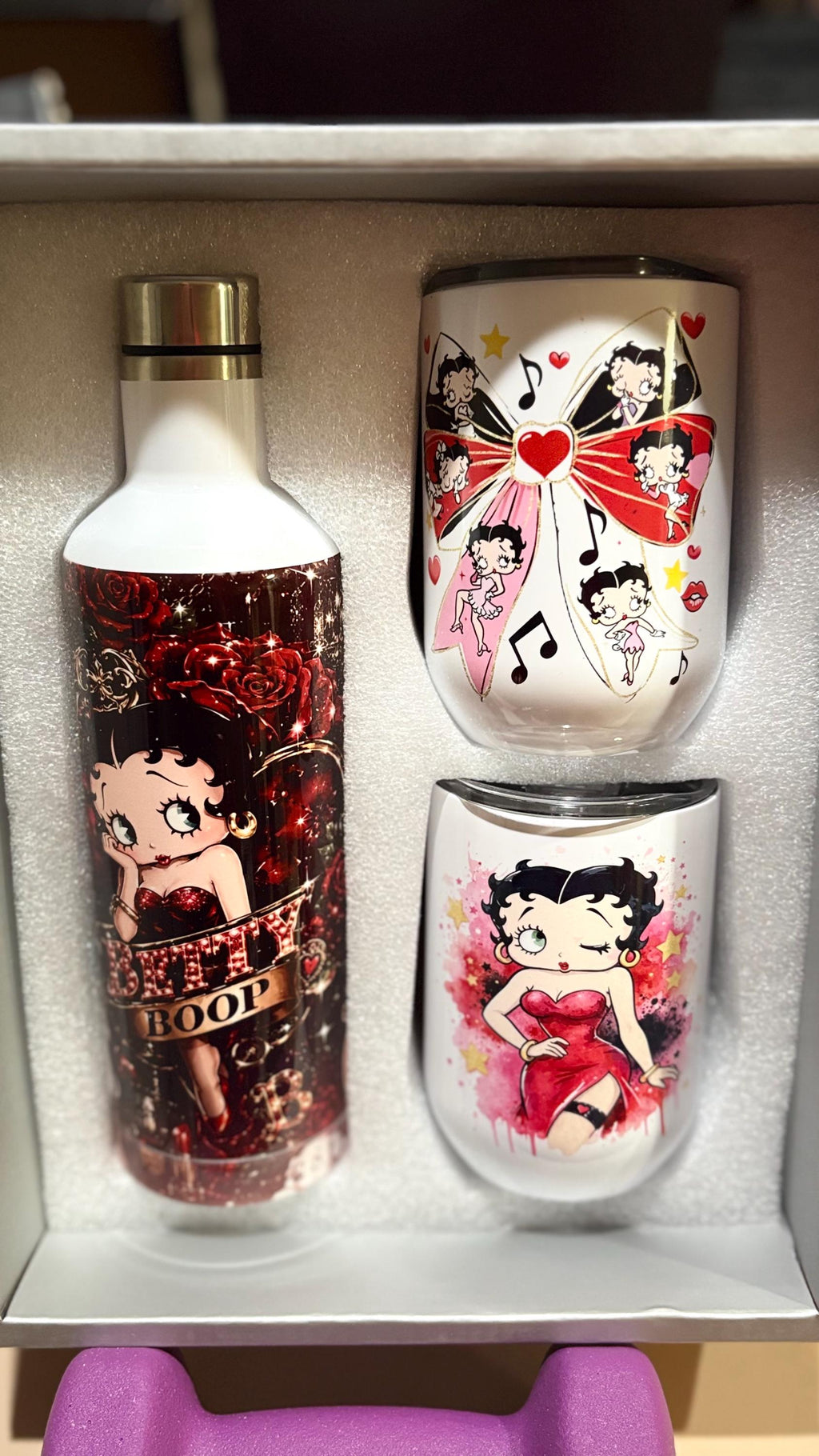 Betty Boop tumbler set