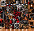 Woodsman Tumbler 20oz | Lumberjack Tumbler | Buffalo Plaid Outdoors Cup | Hunter Gift | Logger Gift | Gift for Him | Dad Tumbler