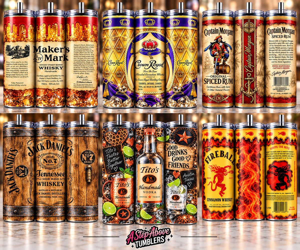 LIQUOR INSPIRED TUMBLERS